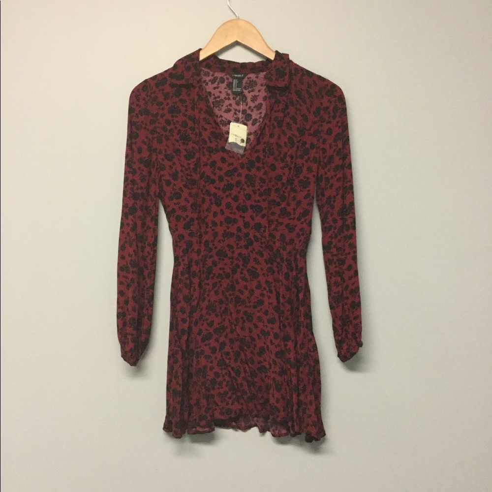 Red and black dress